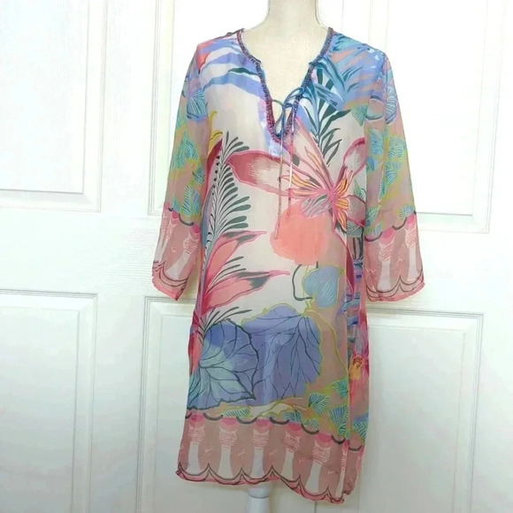 Aanoukis with Love Tropical Floral Dress - Picture 1 of 8